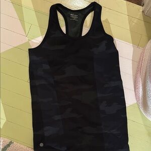 Athleta Black Fitted Sleeveless Tank Top